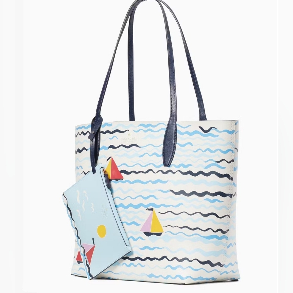♠️Kate Spade♠️$399 RETAIL Set Sail Large Tote w/matching wristlet. NWT